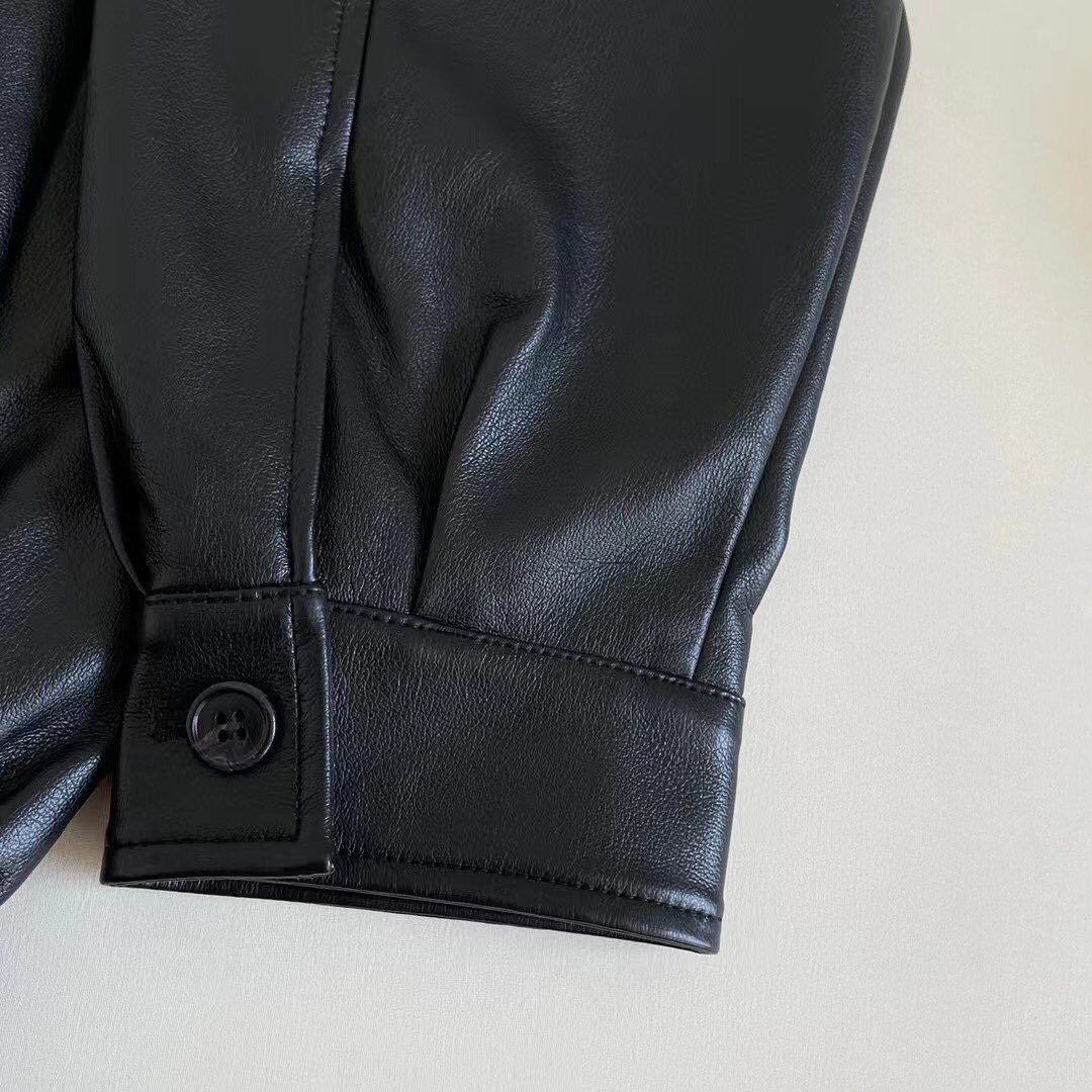 Prada Leather jacket with Prada logo