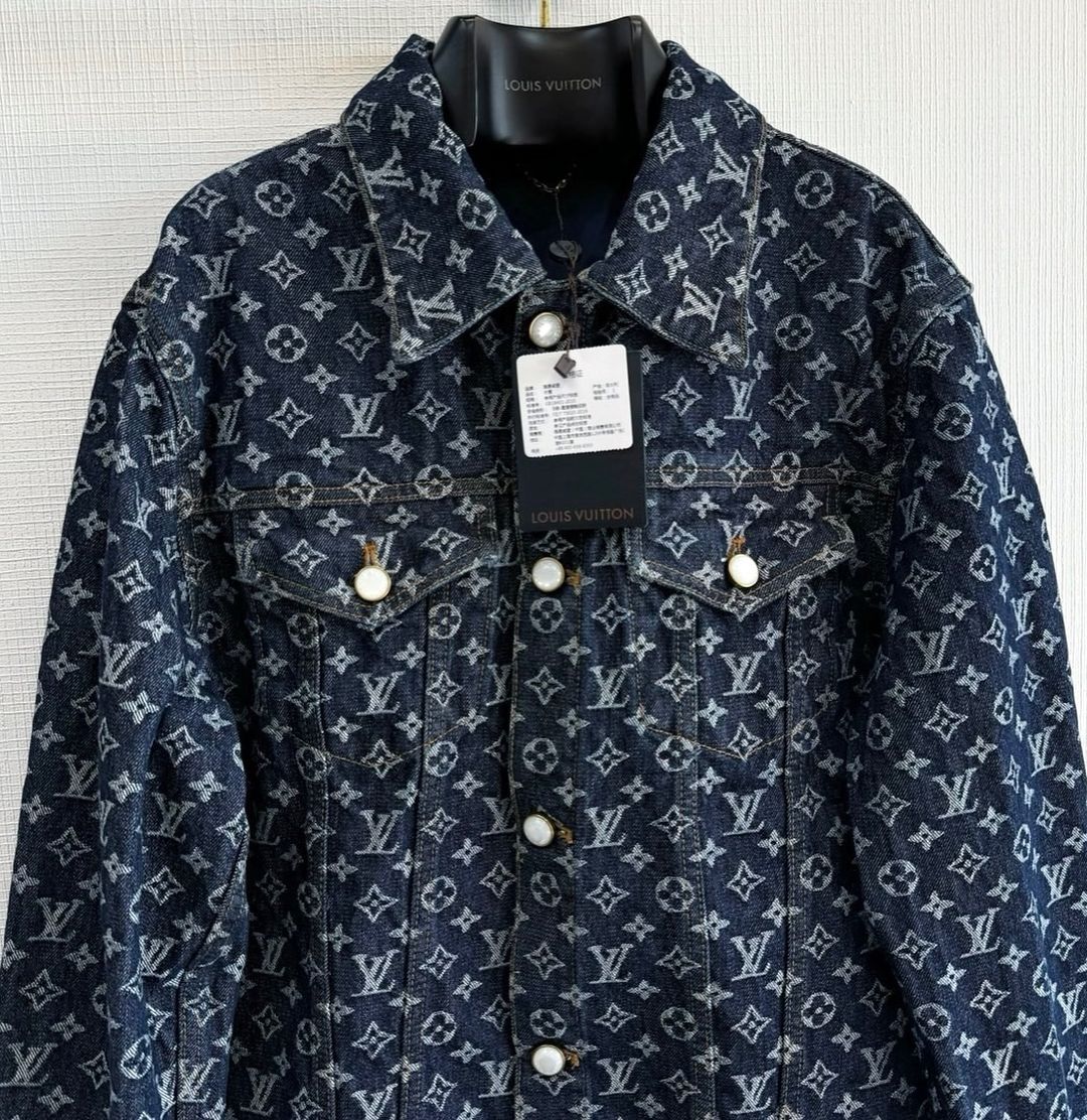 Lv Monogram Denim Jacket