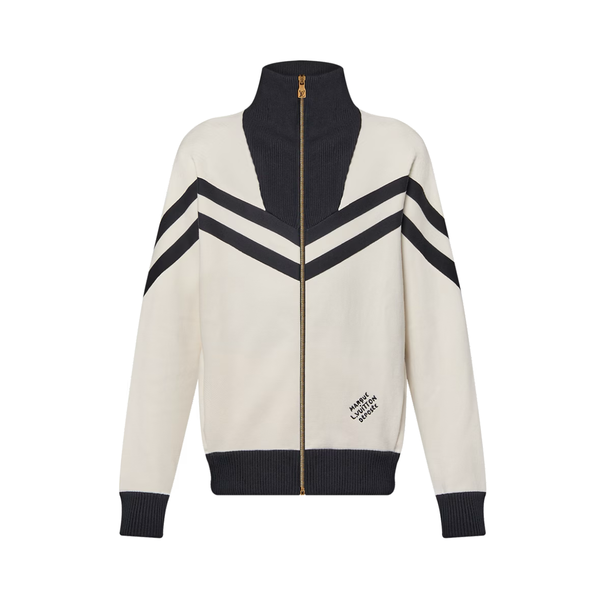 Lv Knitted Cotton Sailor Blouson