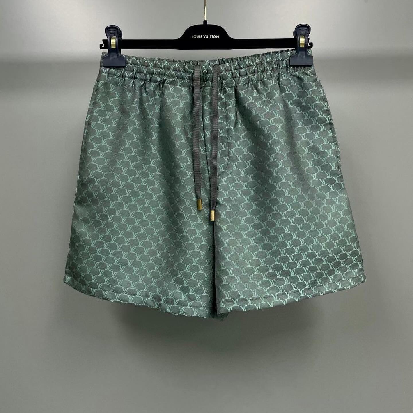 Louis Vuitton Monogram Silk Shirt And Shorts Set