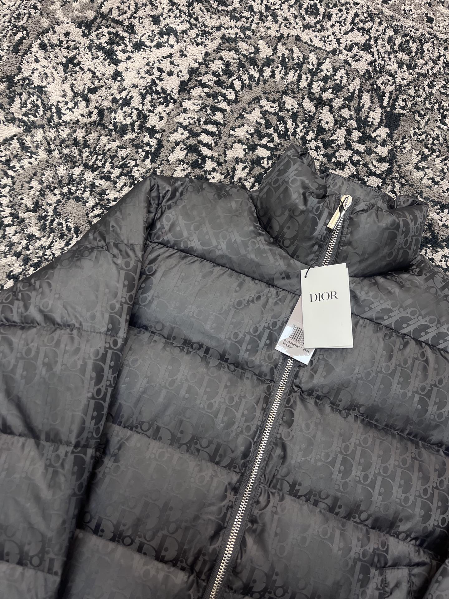 DIOR OBLIQUE DOWN JACKET GREY TECHNICAL