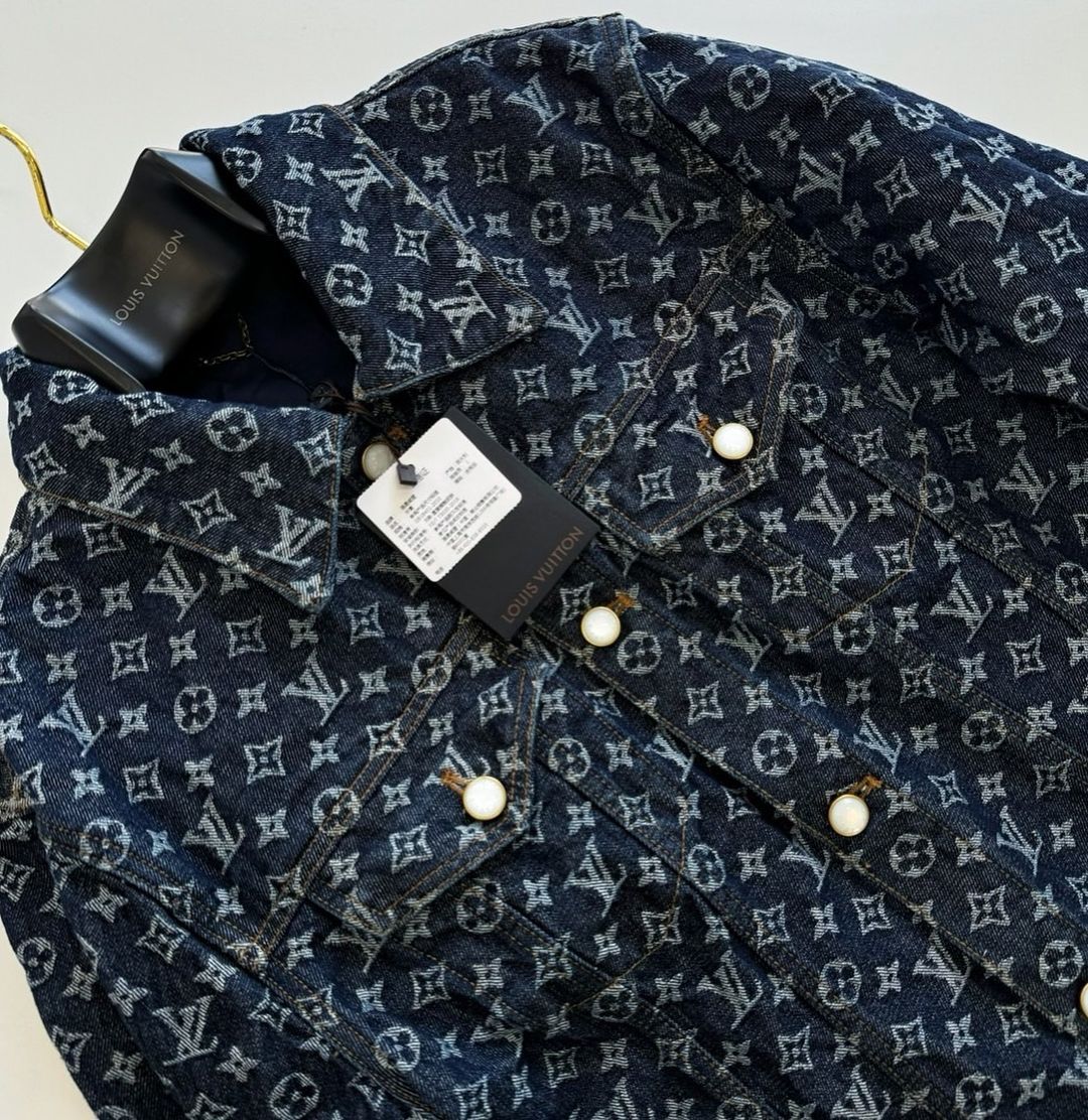 Lv Monogram Denim Jacket