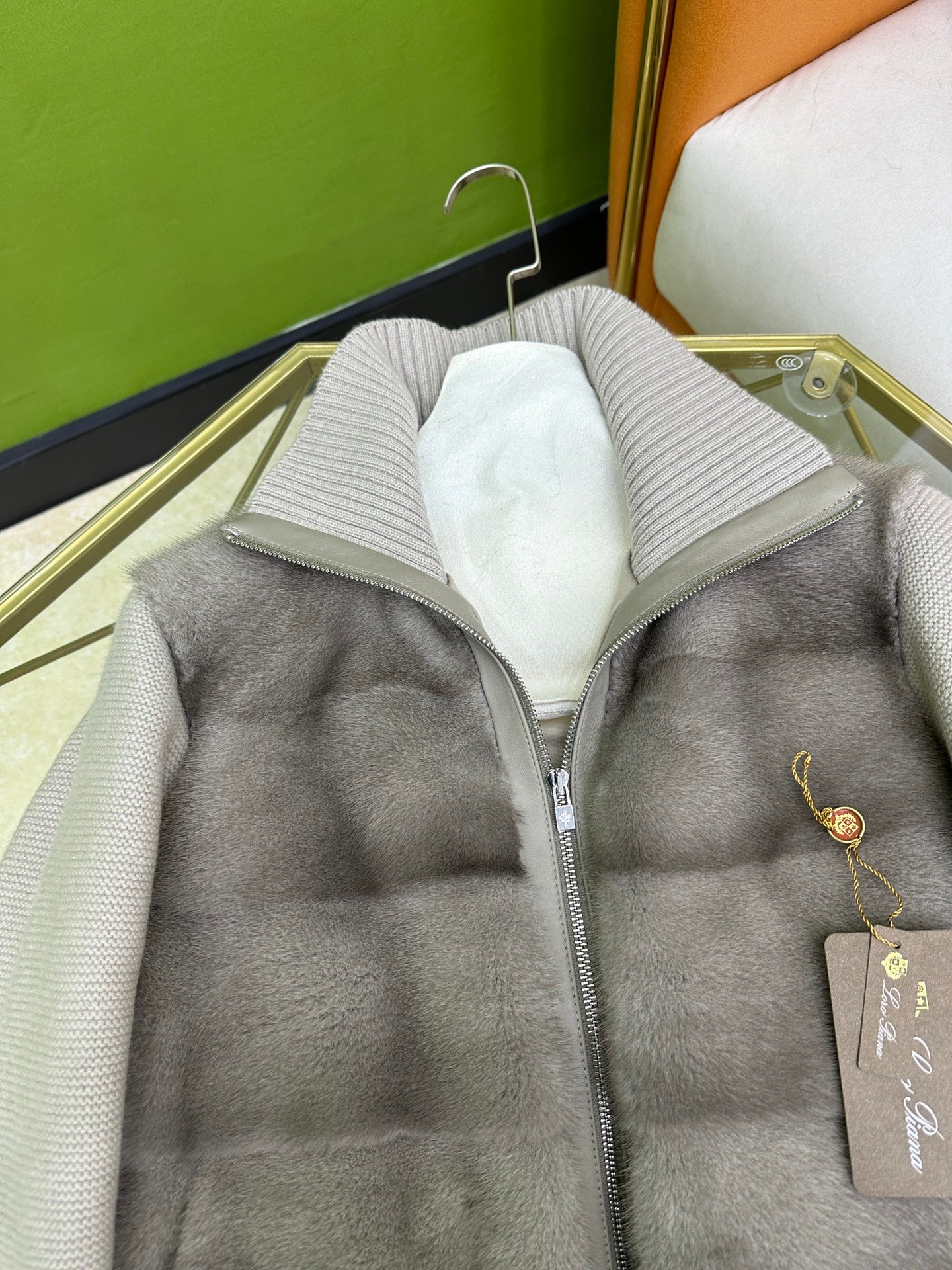 Loro Piana Mink Zip Jacket