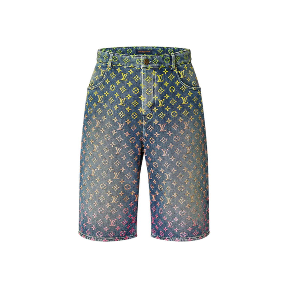 LV Monogram Denim Carpenter Shorts