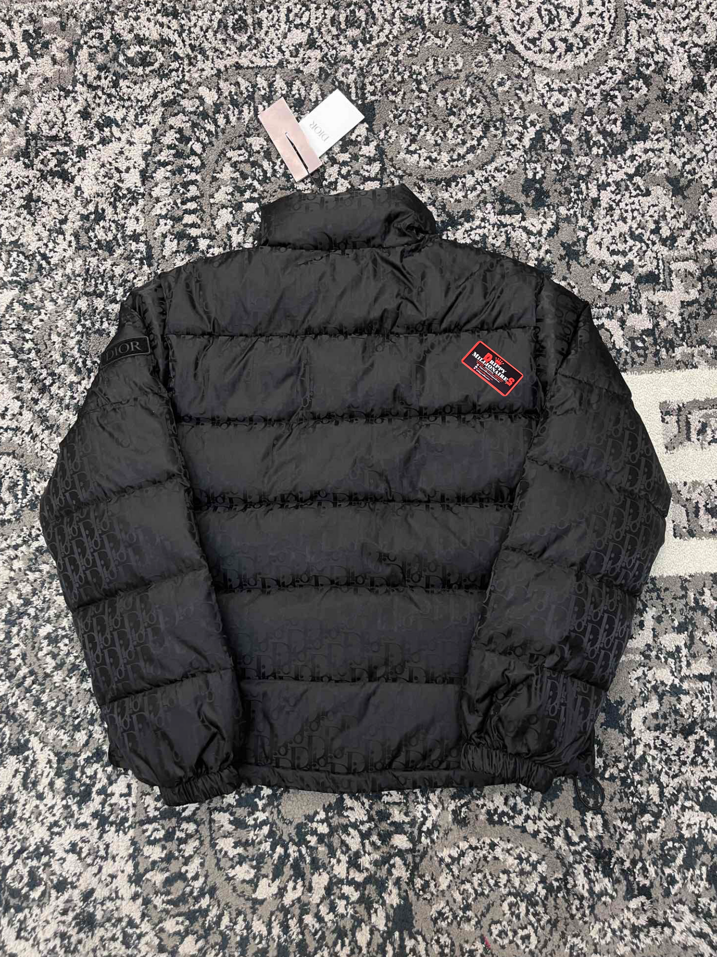 DIOR OBLIQUE DOWN JACKET BLACK TECHNICAL