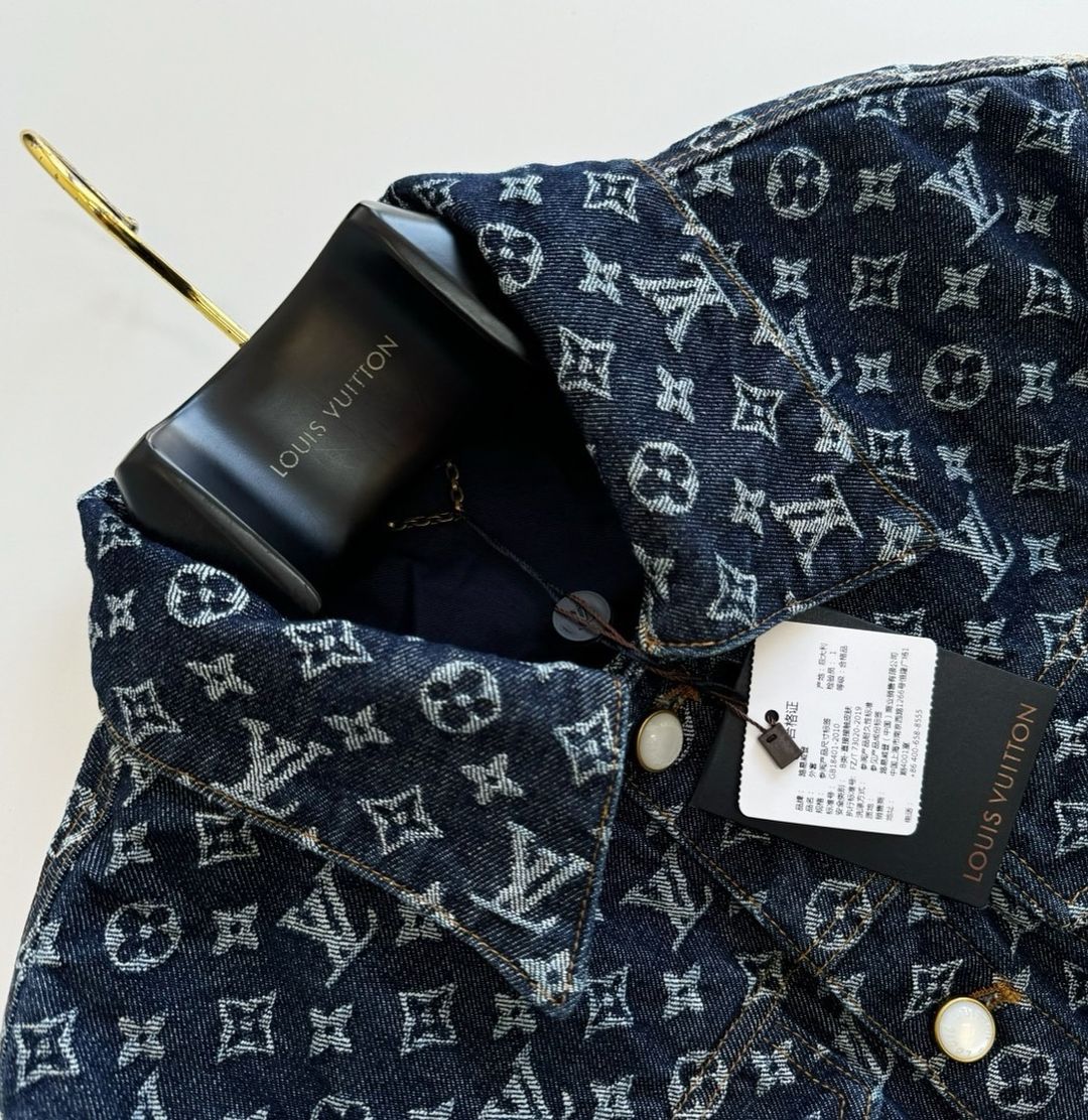 Lv Monogram Denim Jacket