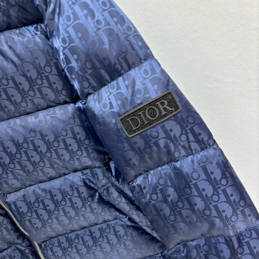 DIOR OBLIQUE DOWN JACKET NAVY TECHNICAL