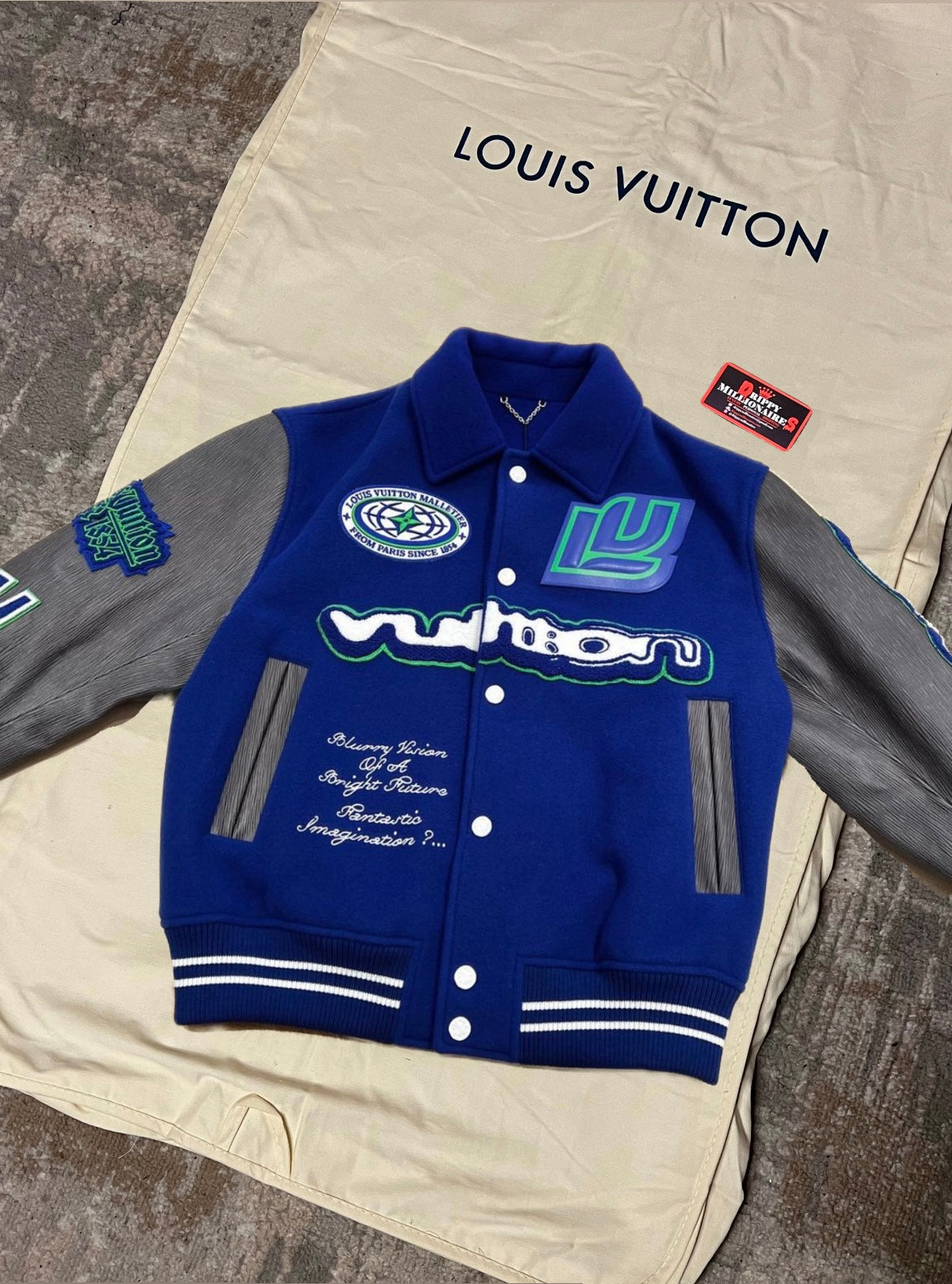 LV Embroidered Varsity Blouson