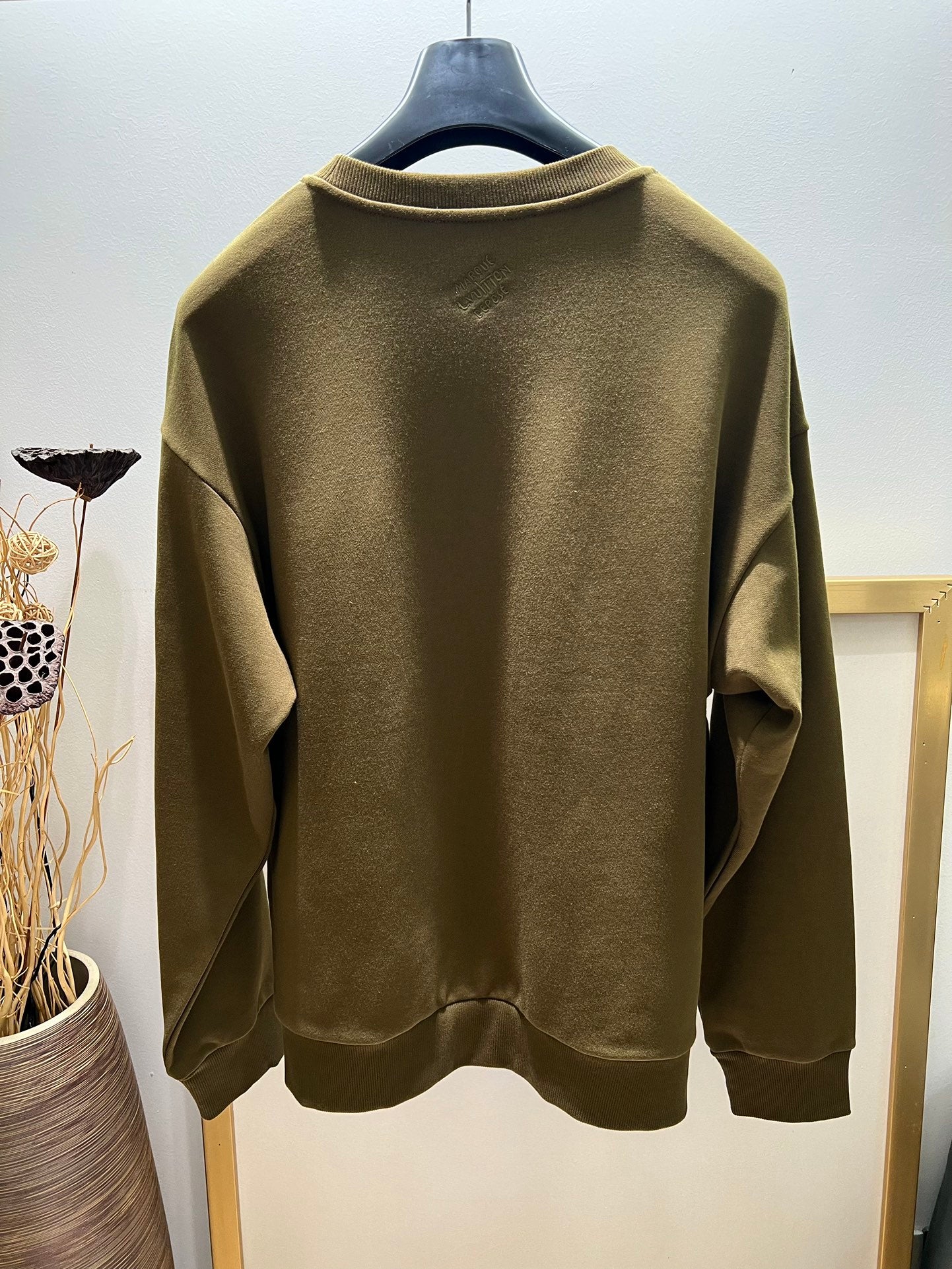 Lv Cotton Jacquard Crewneck