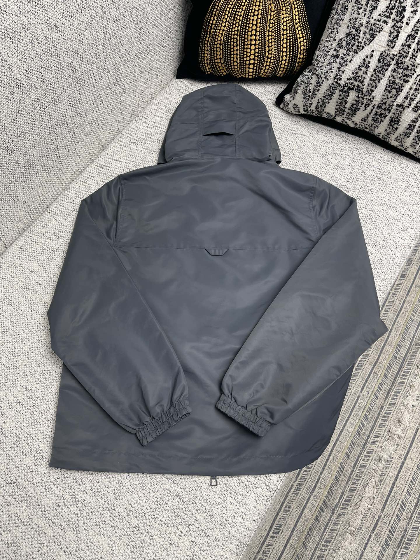 Lv Damier Jacquard Reversible Nylon Windbreaker