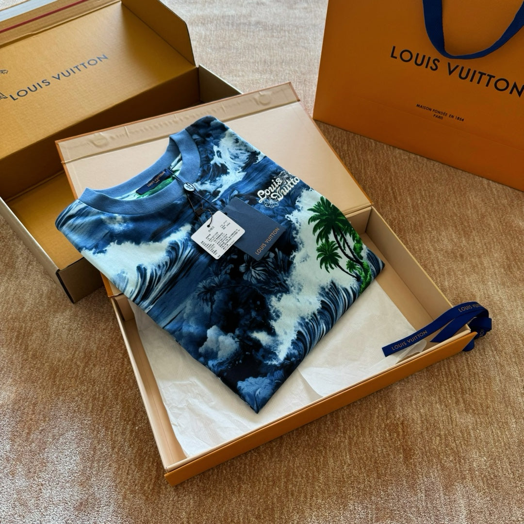 Lv Short-Sleeved Signature Shirt