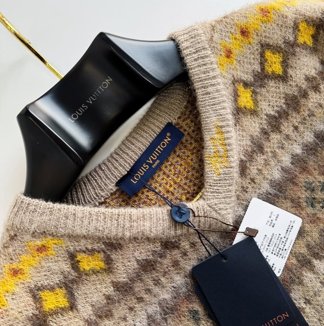 Lv Mohair Blend Fair Isle Pullover