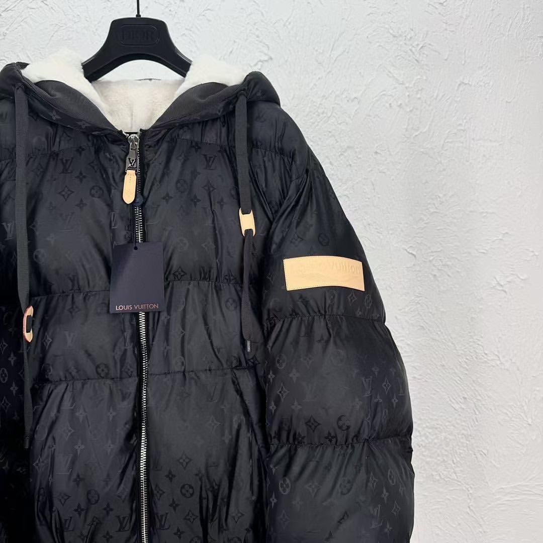 Lv Monogram Down Jacket