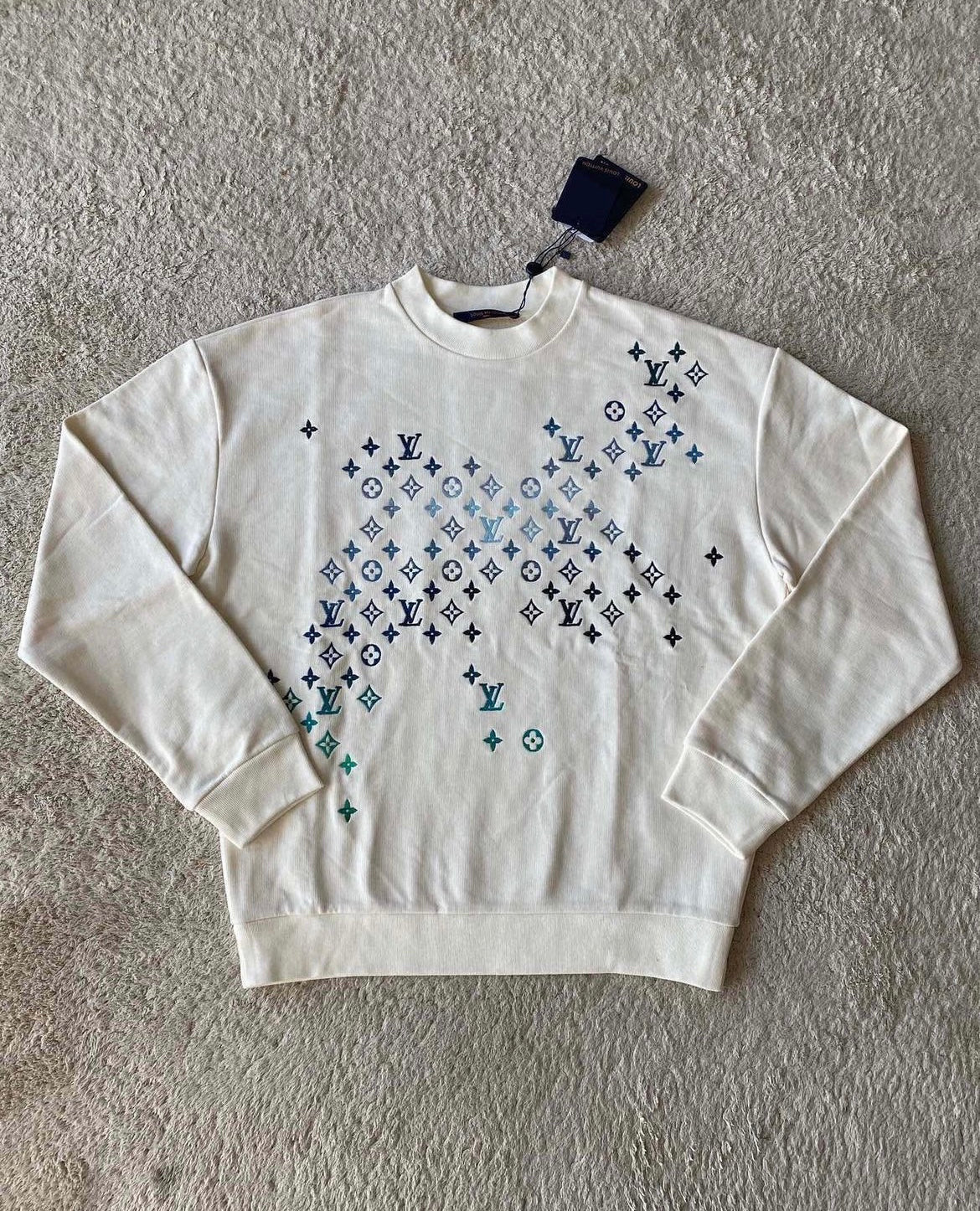 LV Embroidered Cotton Sweatshirt