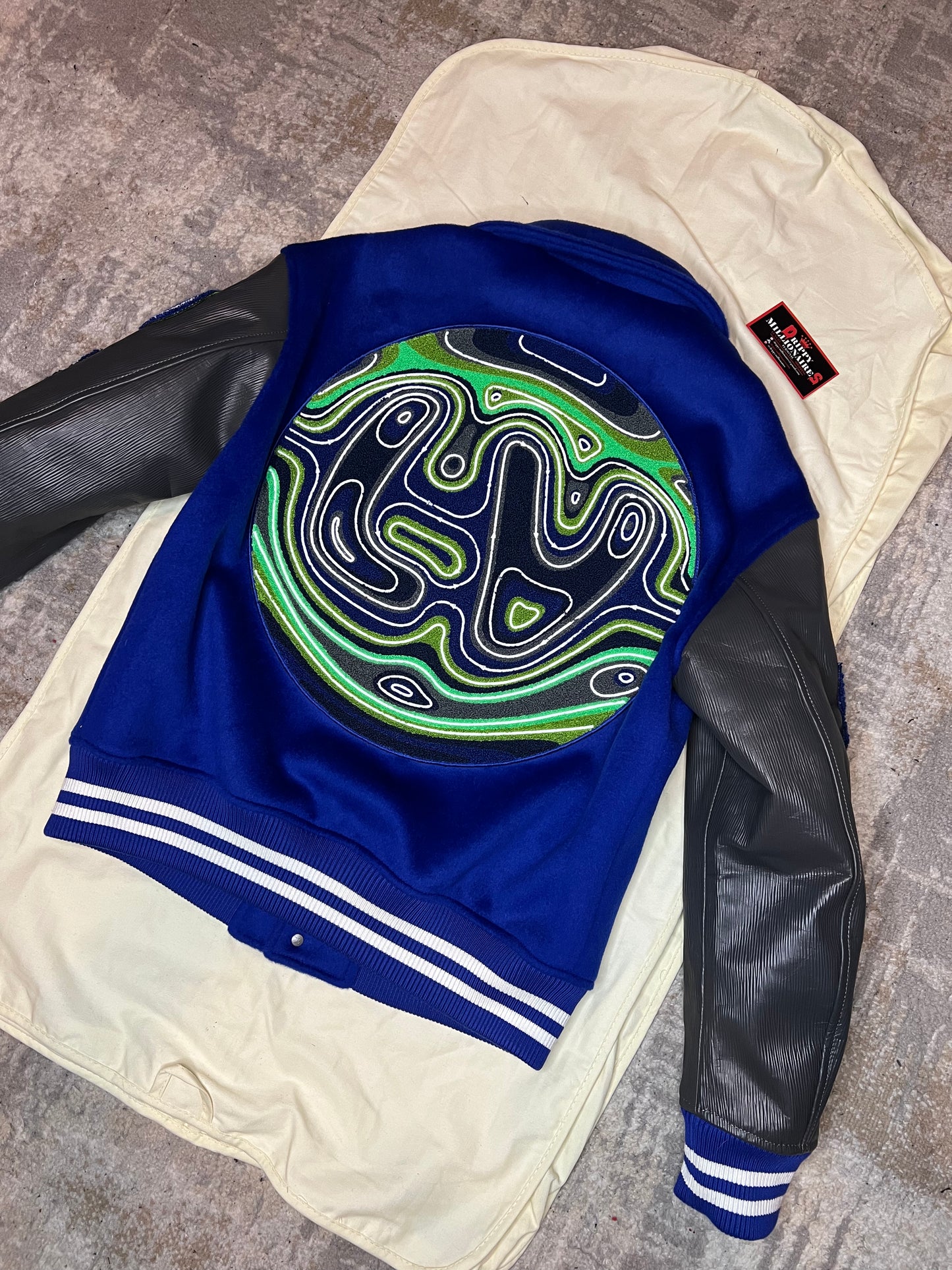 LV Embroidered Varsity Blouson