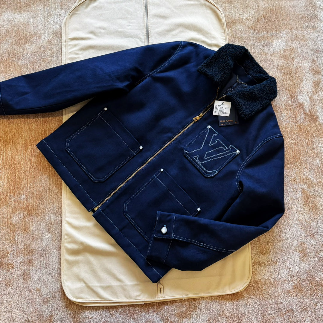 Lv Wintery Workwear Denim Jacket