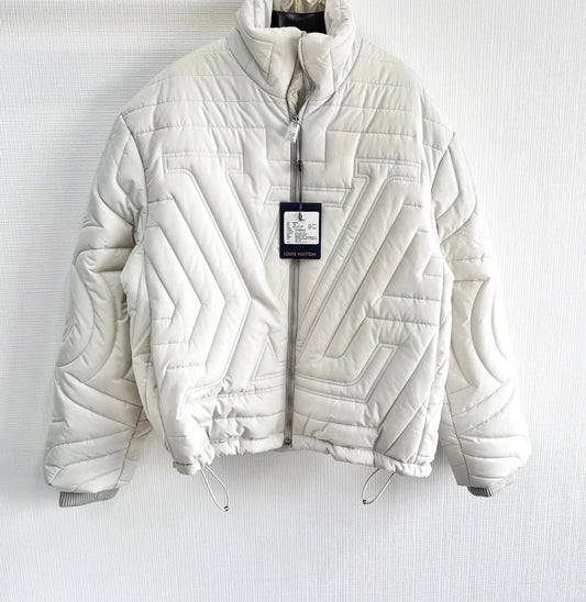 Lv Puffer Jacket White