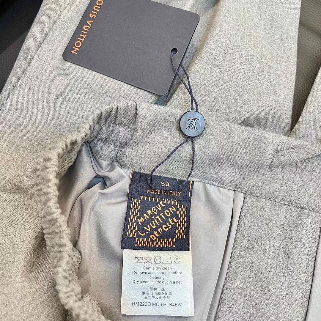 LV Tailored Technical Wool Track Pants