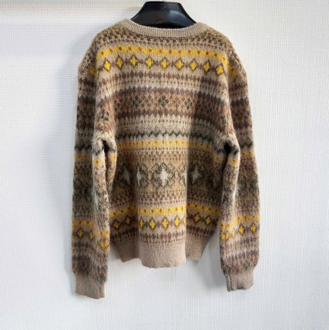 Lv Mohair Blend Fair Isle Pullover