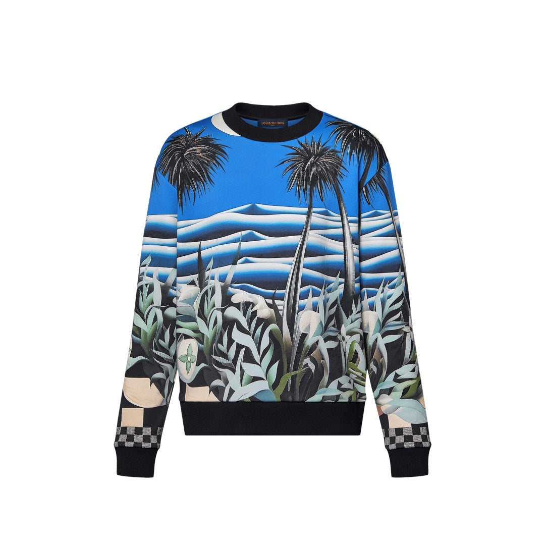 LV Embroidered Cotton Sweatshirt