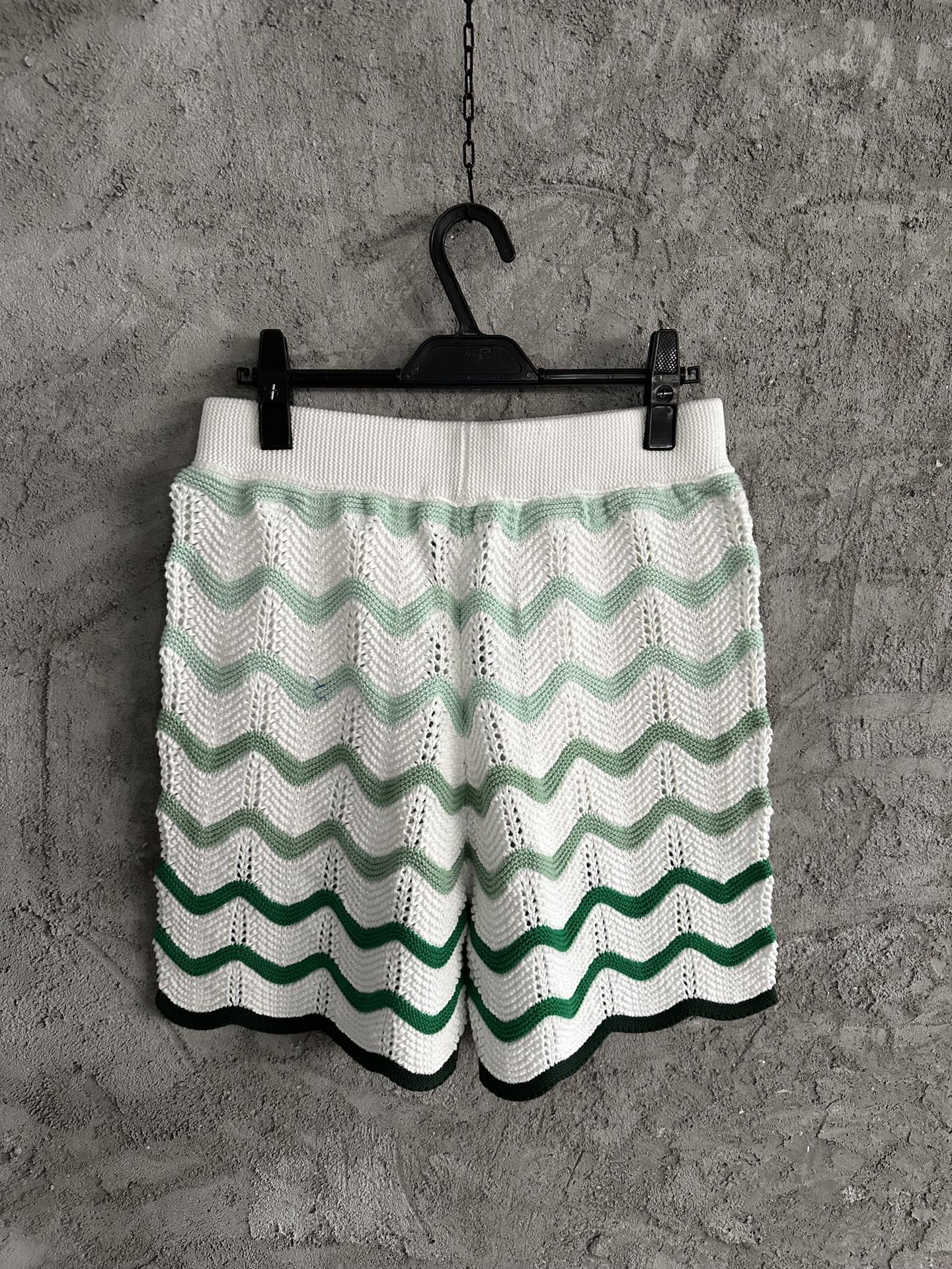 Casablanca Gradient Wave Texture Shorts