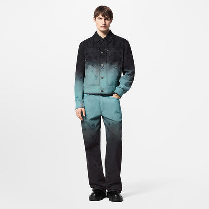 Lv Embroidered Denim Blouson