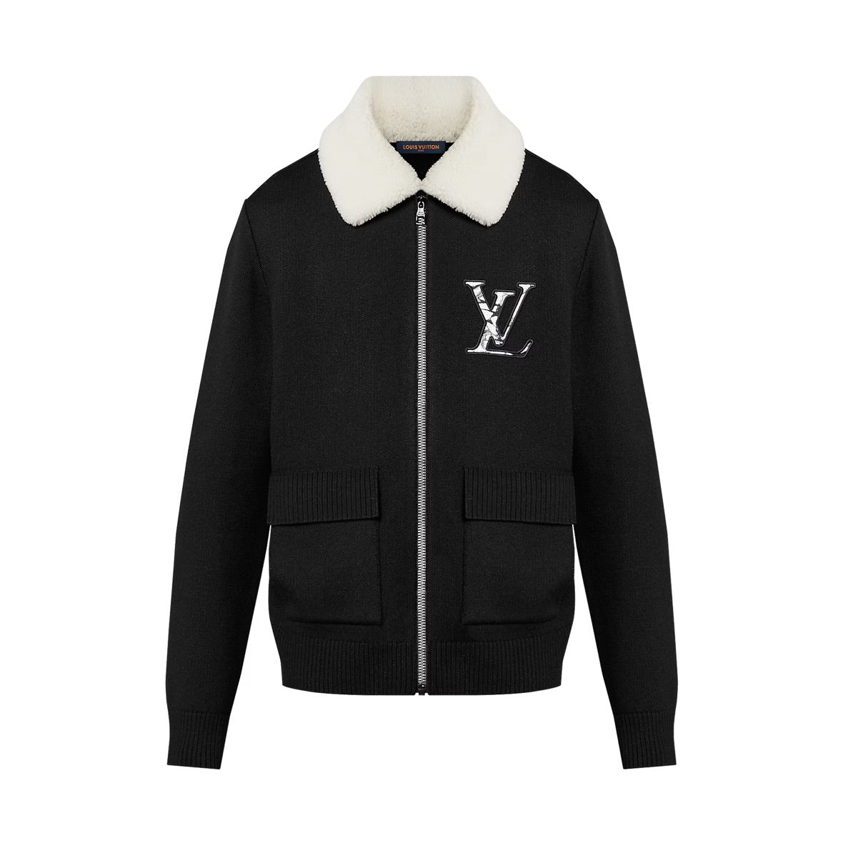 Lv Ski Wool Blouson With Shearling Collar