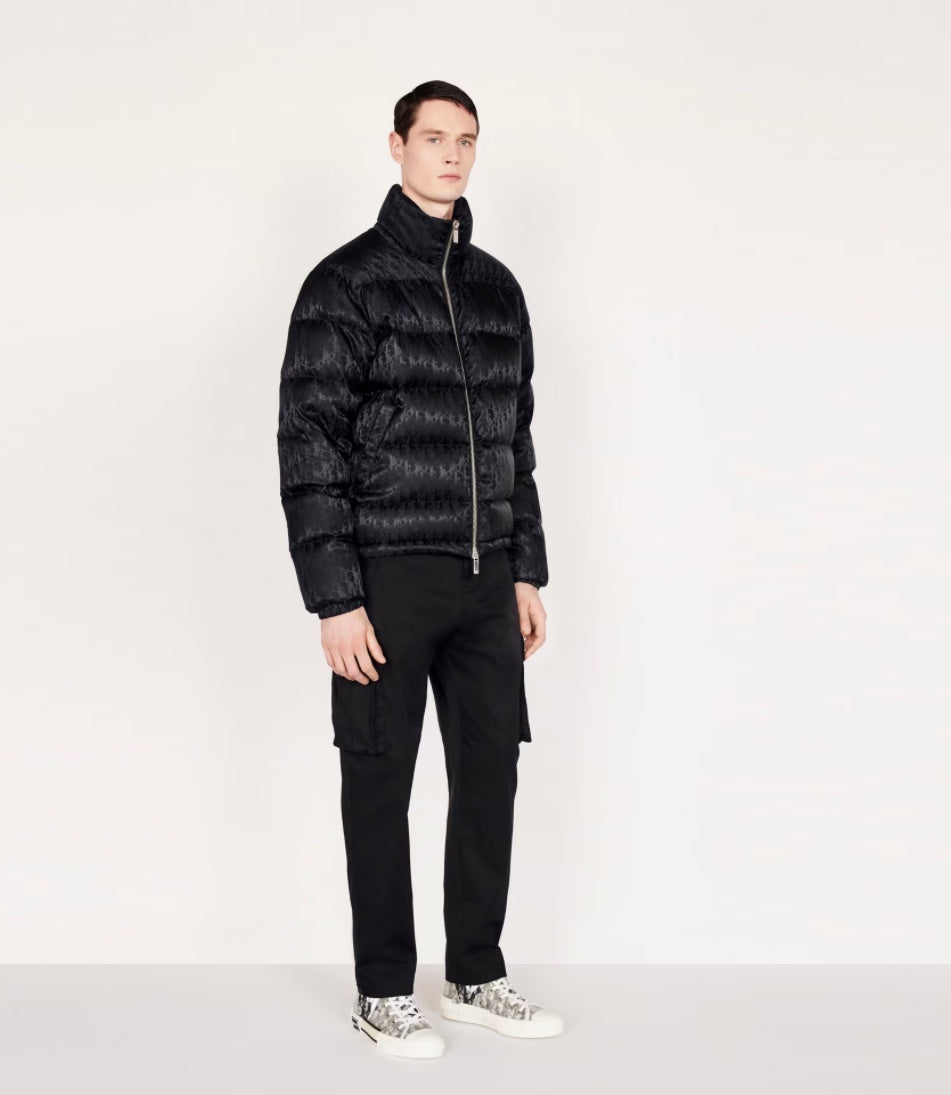 DIOR OBLIQUE DOWN JACKET BLACK TECHNICAL