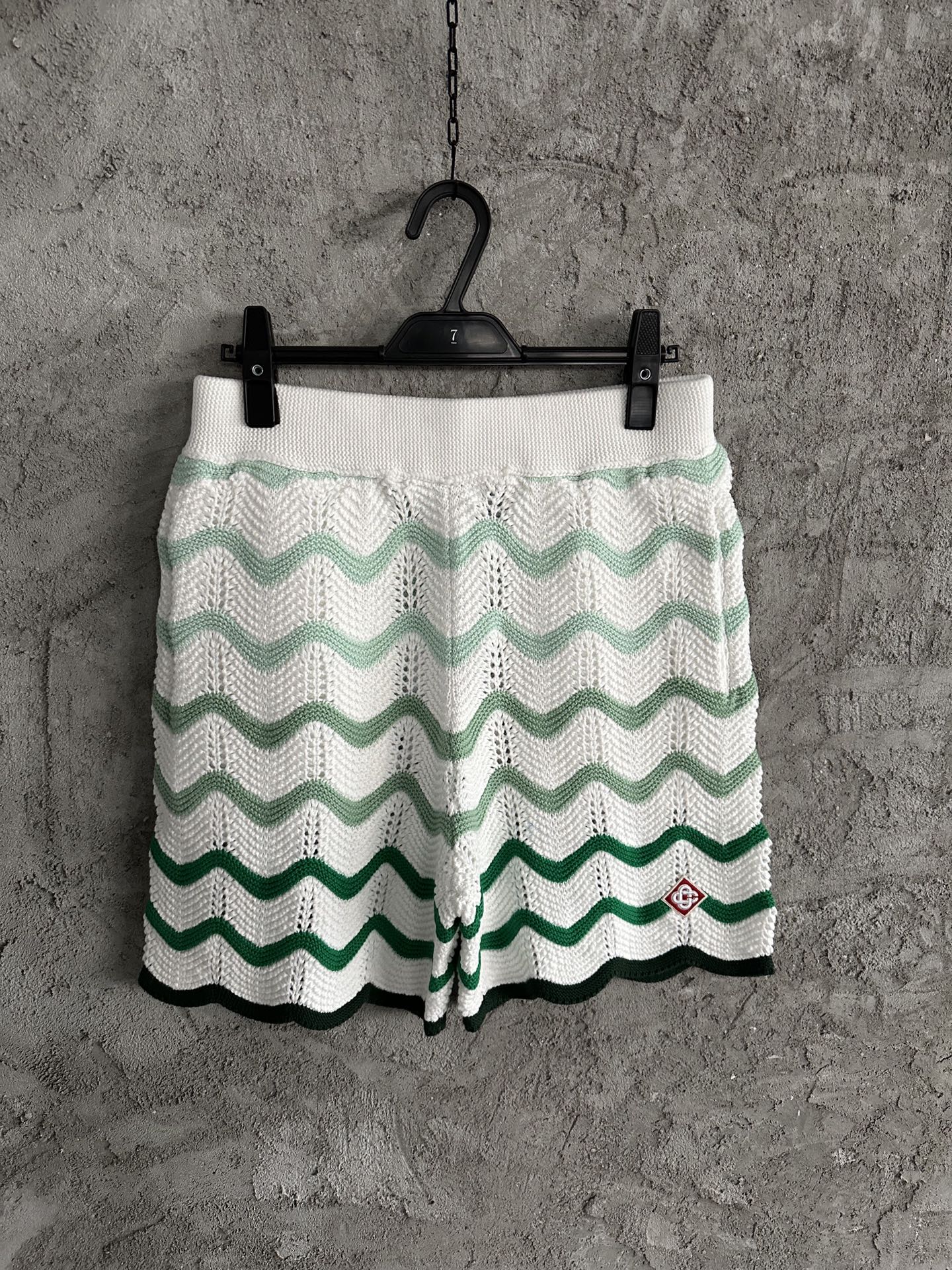 Casablanca Gradient Wave Texture Shorts