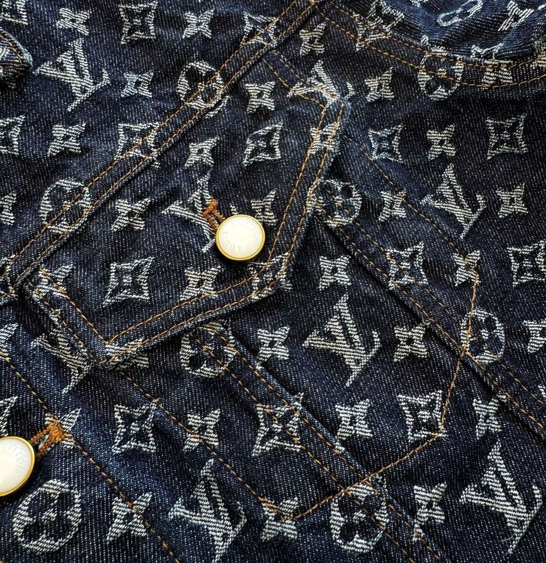 Lv Monogram Denim Jacket