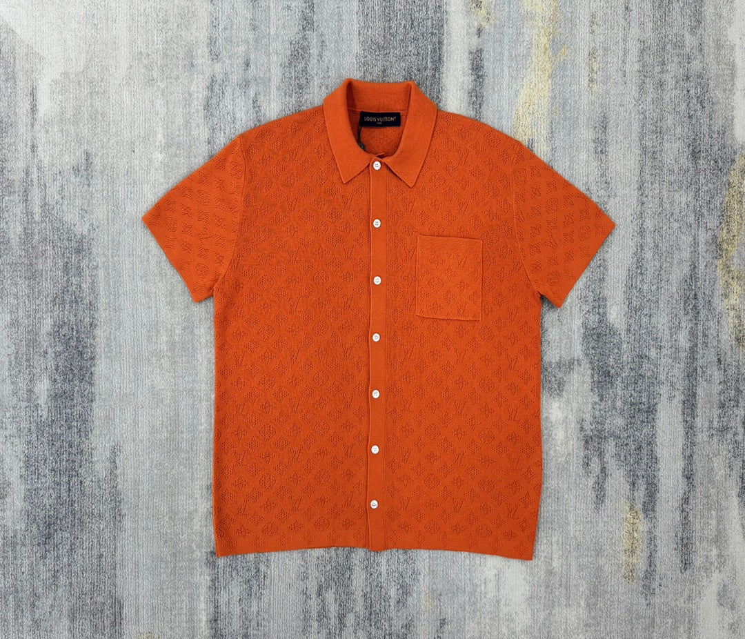 Lv Short-Sleeved Signature Shirt