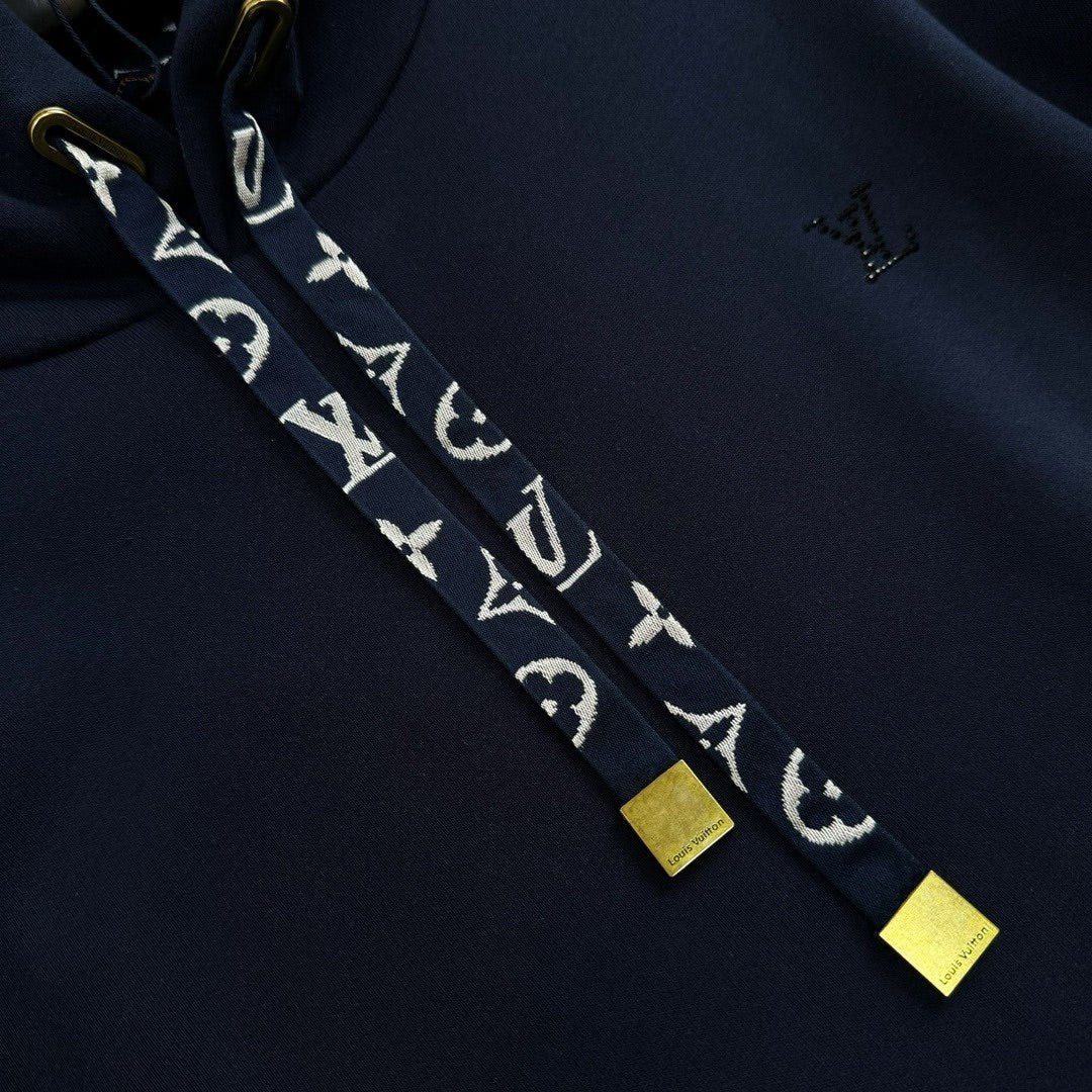 Lv Embroidered Signature Hoodie