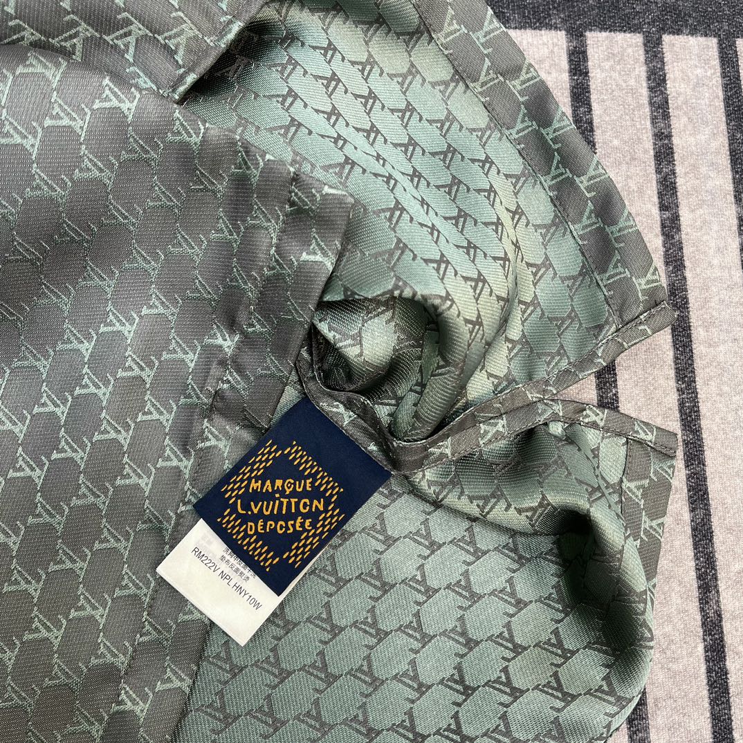 Louis Vuitton Monogram Silk Shirt And Shorts Set