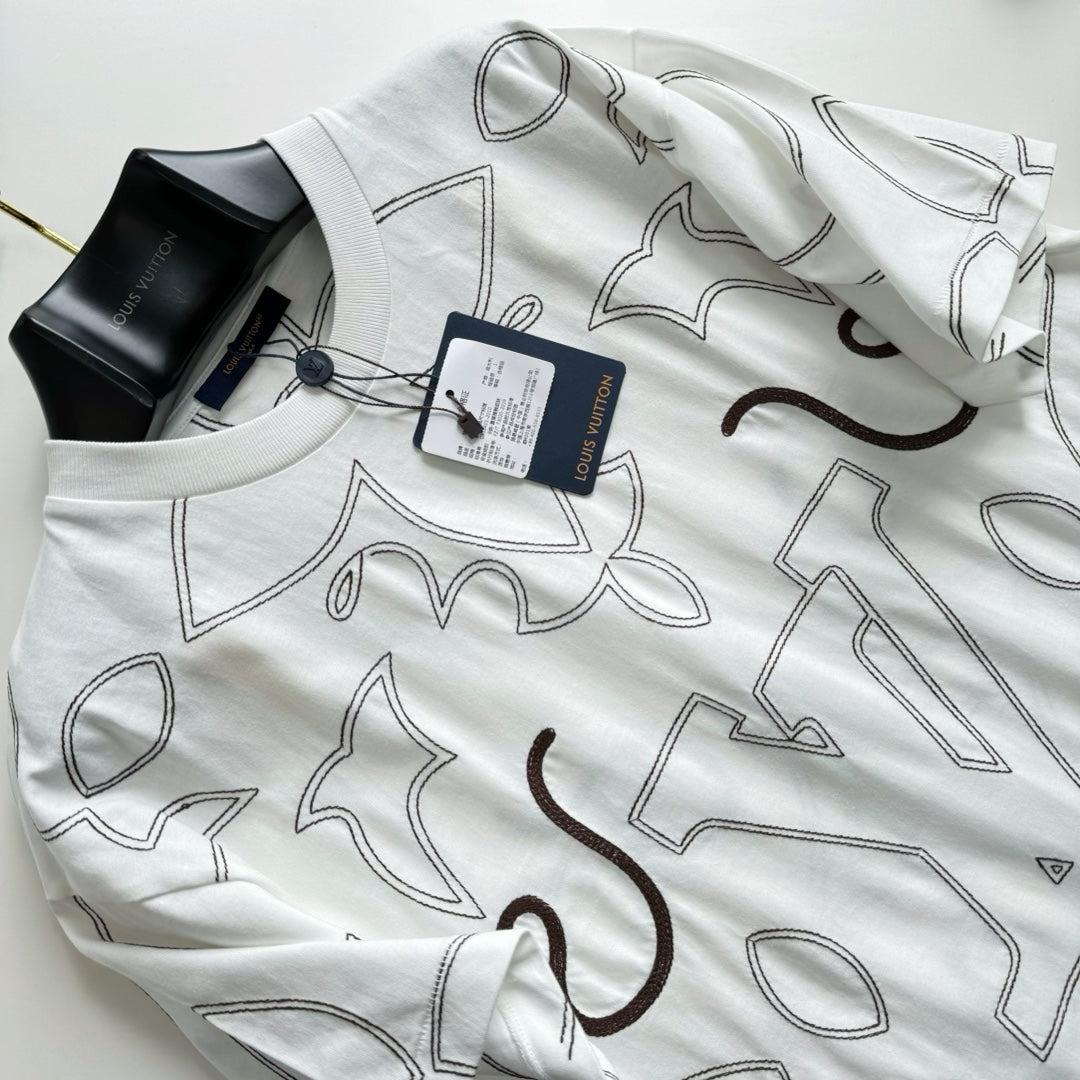 Lv Short-Sleeved Signature Shirt