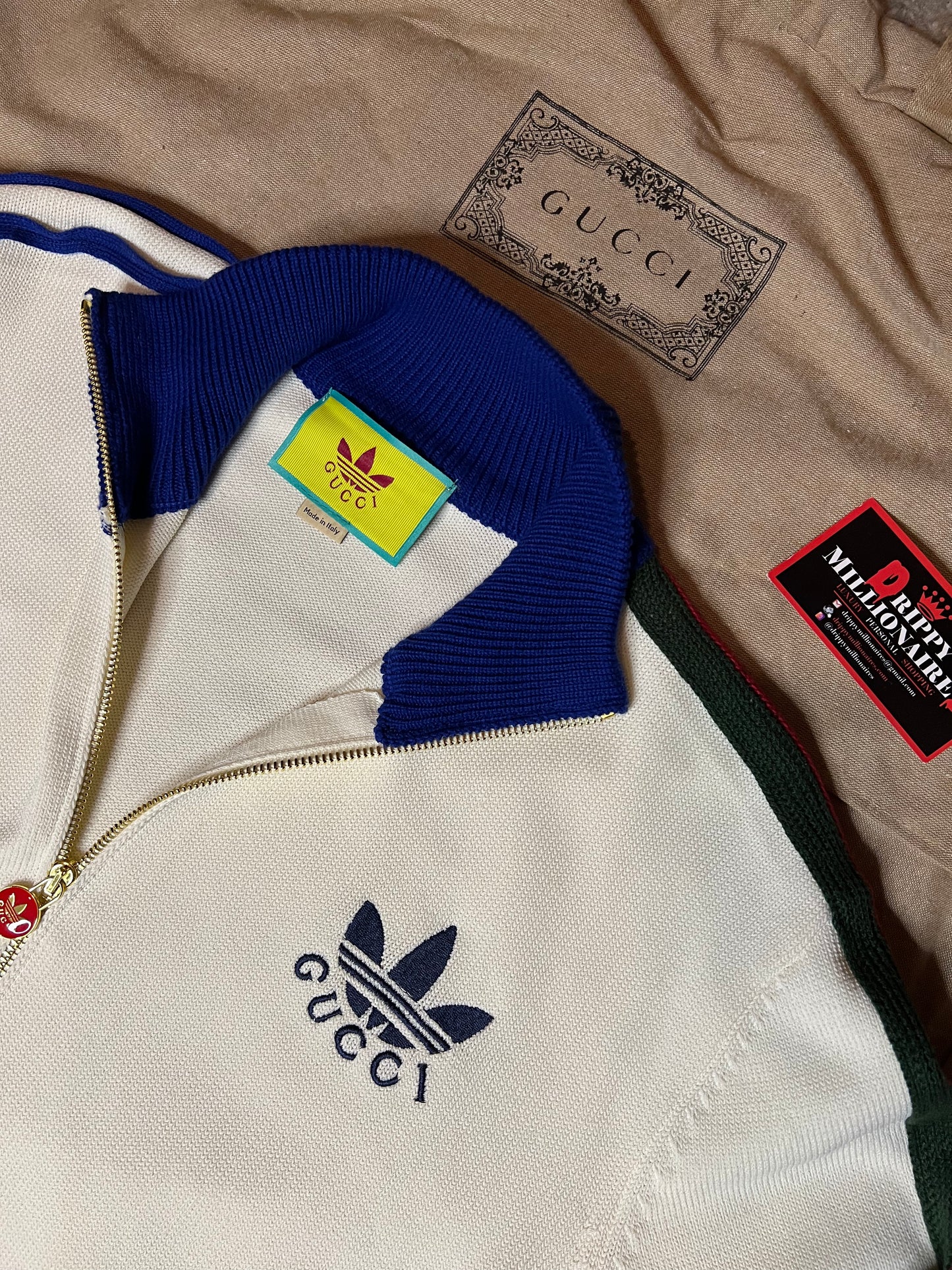 ADIDAS X GUCCI VISCOSE ZIP-UP JACKET