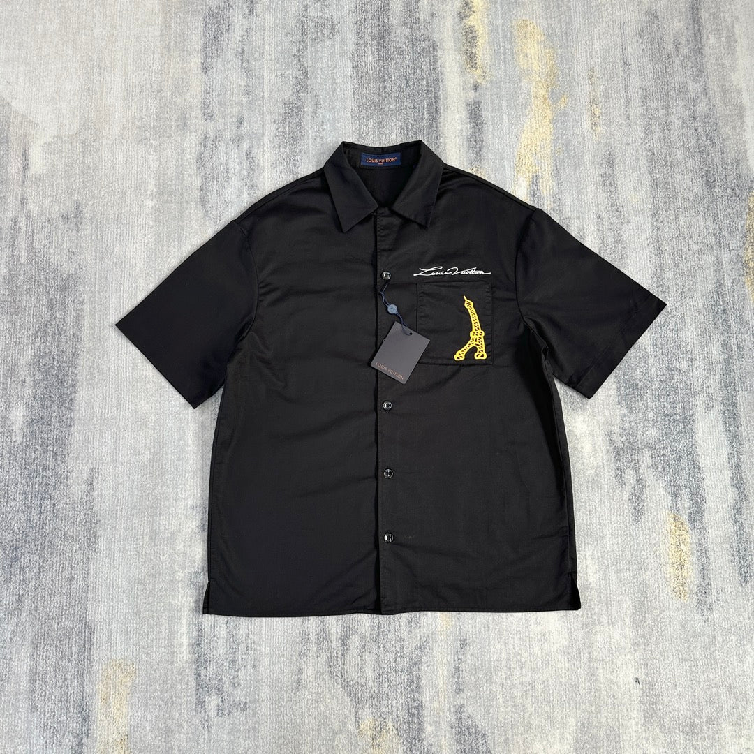 Lv Short-Sleeved Signature Shirt