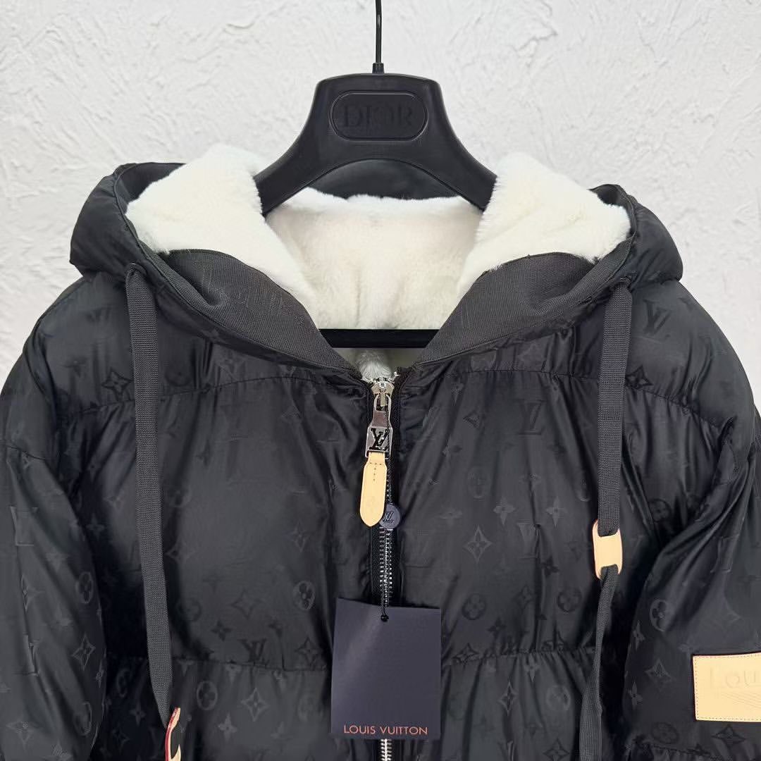 Lv Monogram Down Jacket