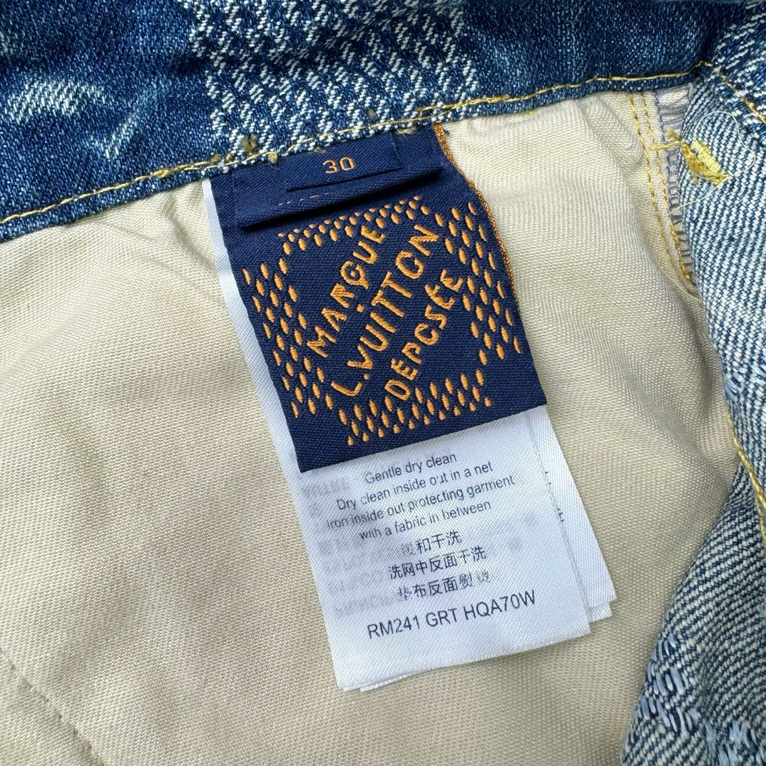 LV Monogram Denim Carpenter Pants