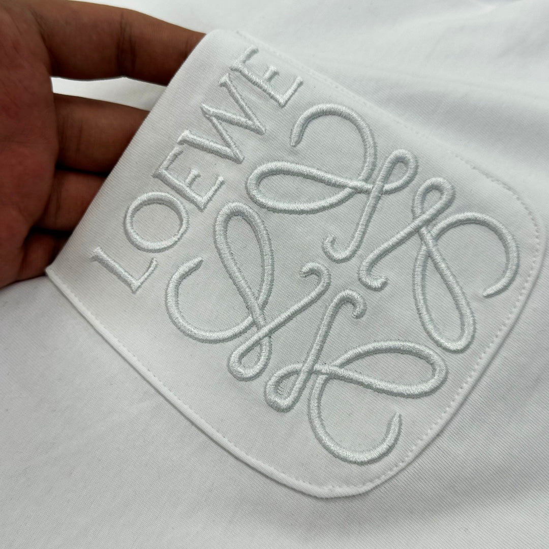 LOEWE  Anagram Logo Embroidered Cotton Jersey T-Shirt