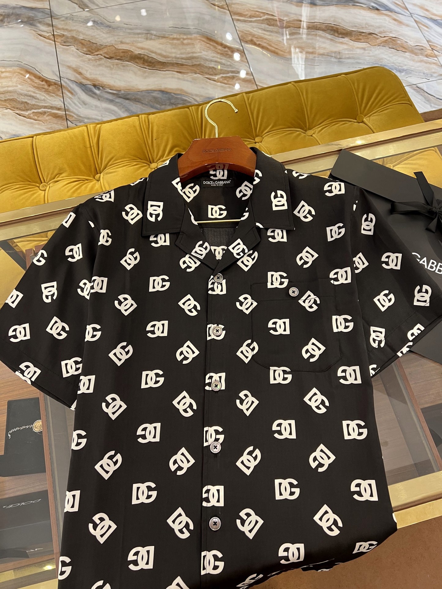 D&G Silk Shirt And Shorts Set