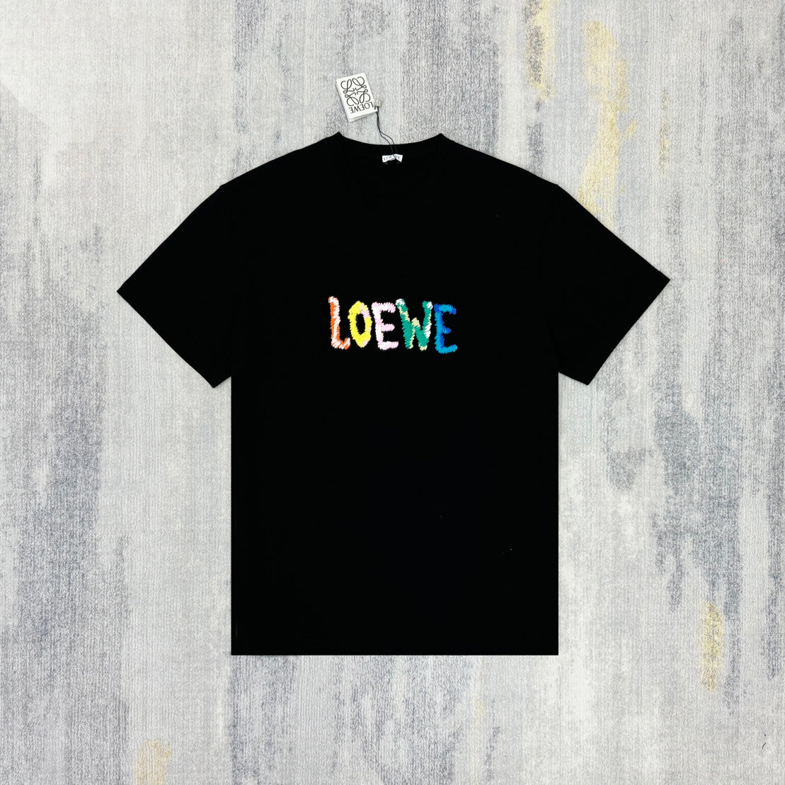 LOEWE  Anagram Logo Embroidered Cotton Jersey T-Shirt