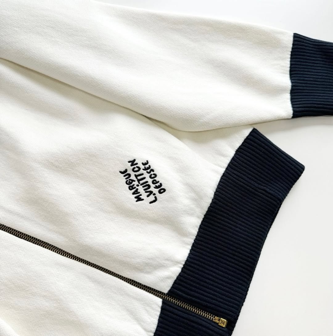 Lv Knitted Cotton Sailor Blouson