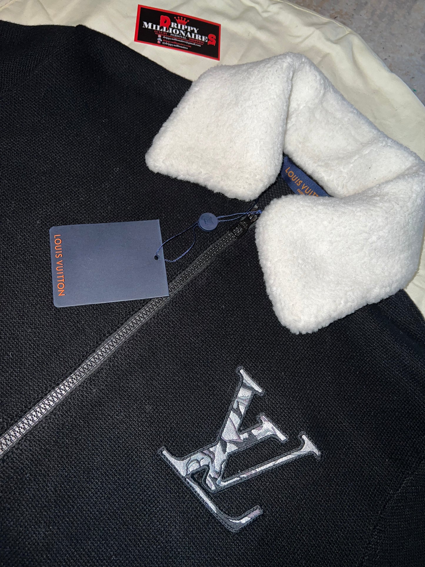 Lv Ski Wool Blouson With Shearling Collar