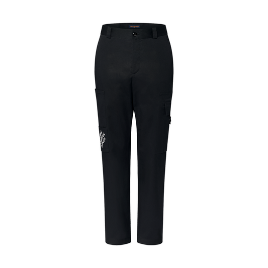 Lv Signature Cotton Cargo Pants