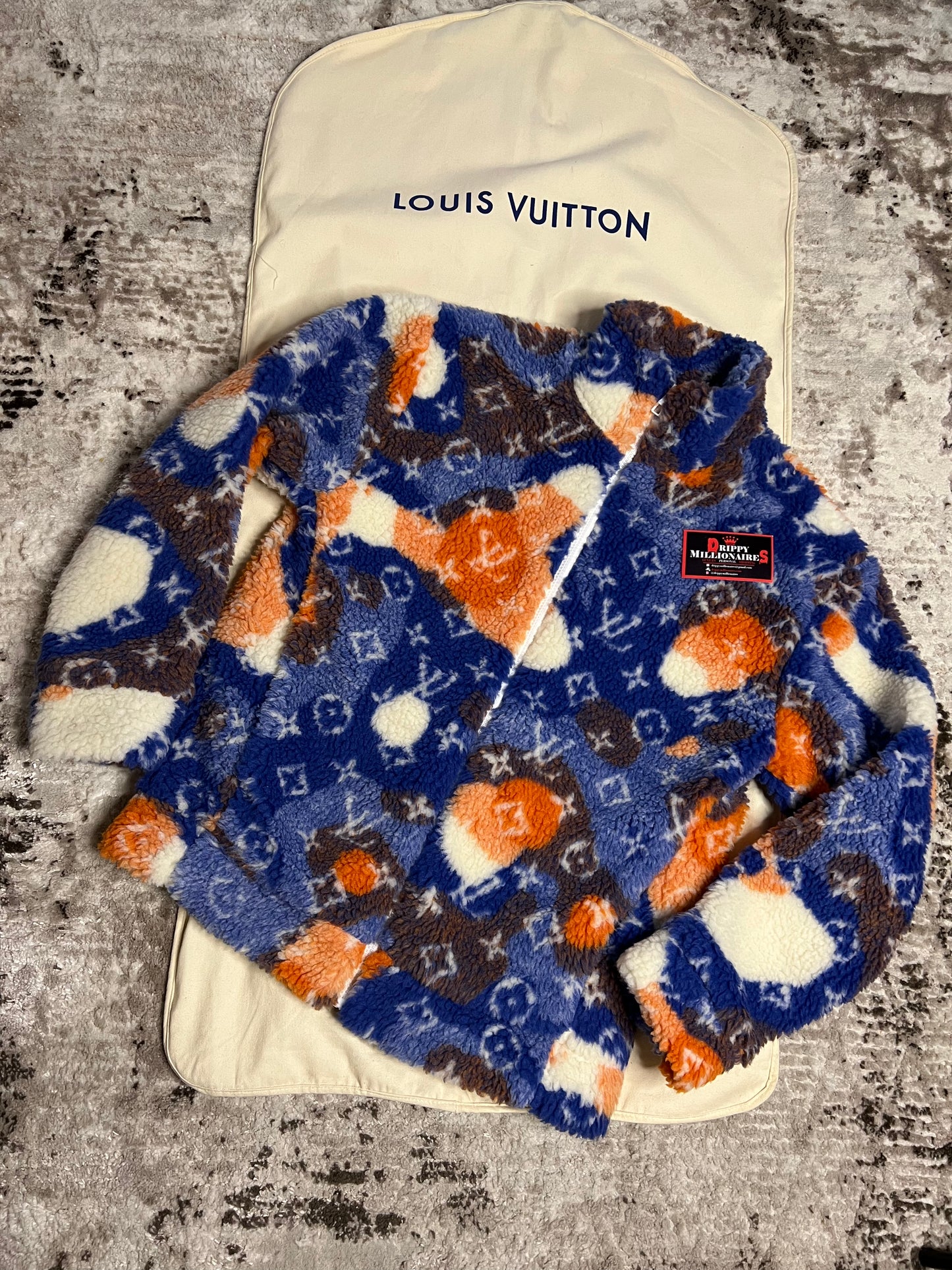 Lv Jacquard Camo Fleece Blouson