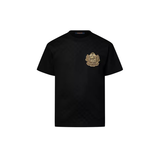 Lv Signature Patch Cotton T-Shirt