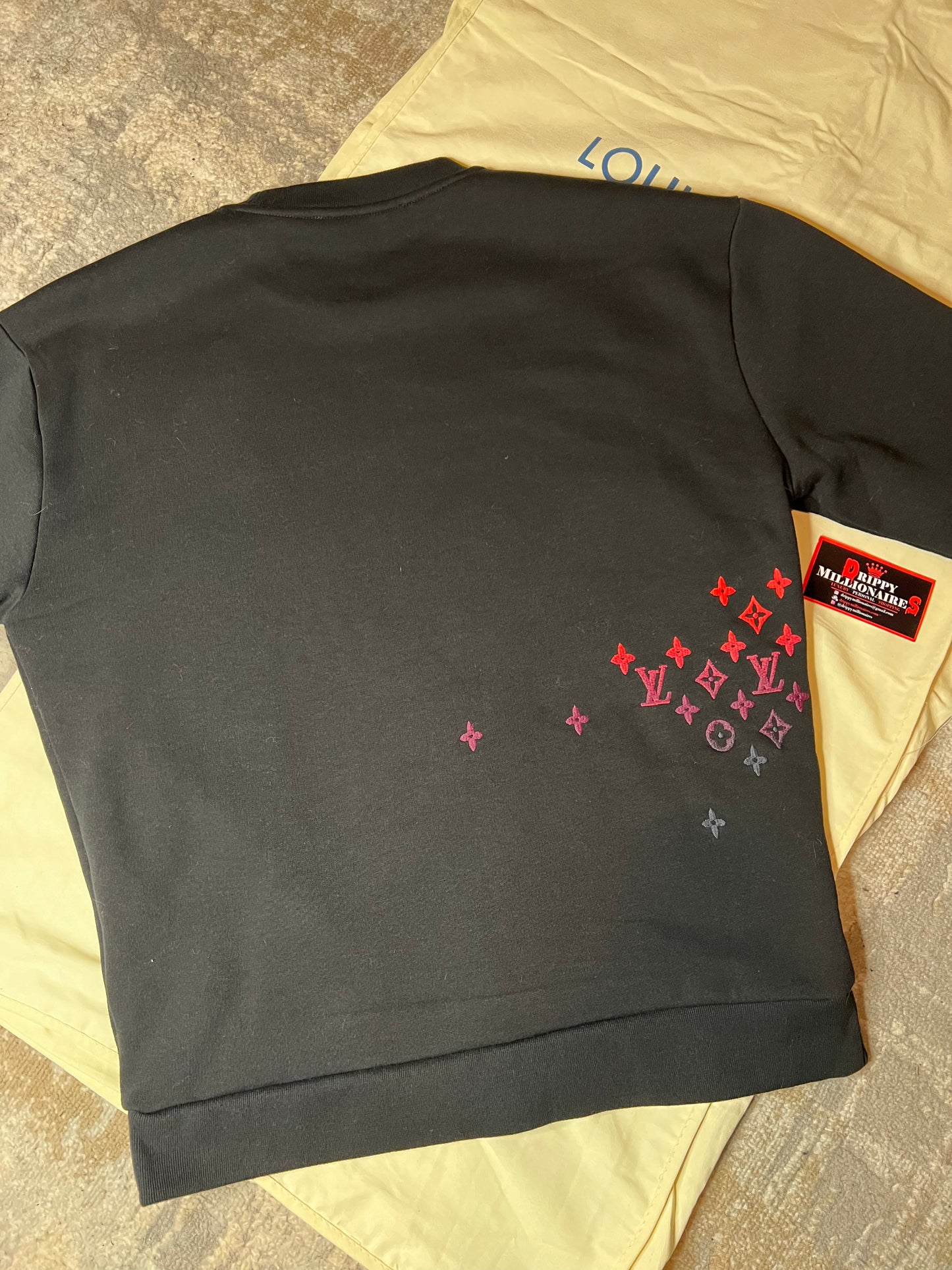 LV Embroidered Cotton Sweatshirt