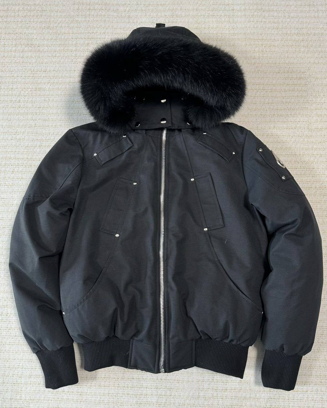 Moose Knuckles Bomber Hoodied Jacket