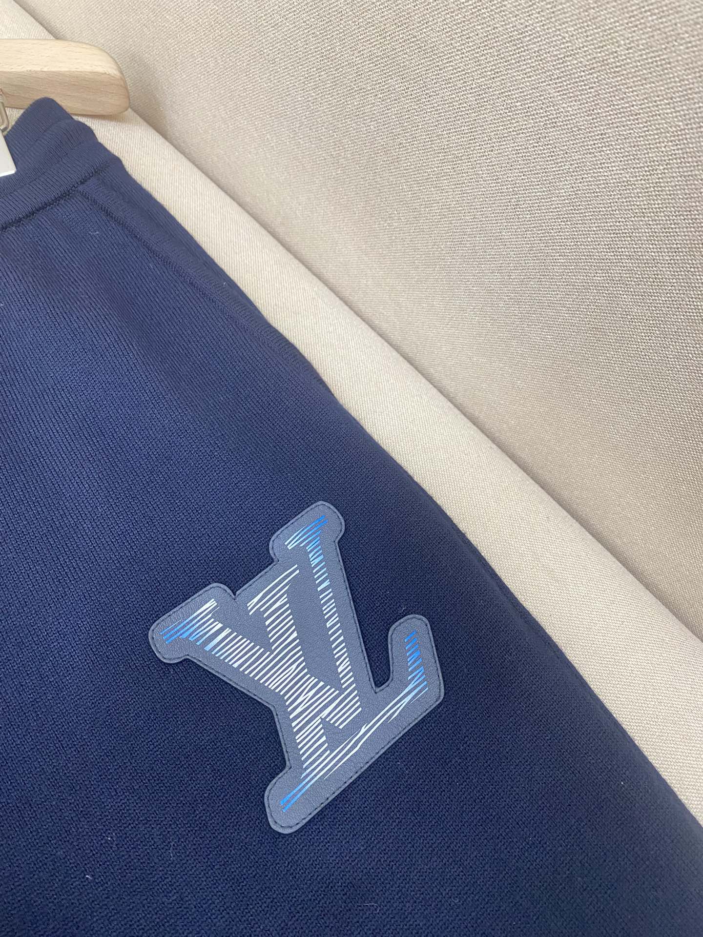 LV Blue Logo Pants