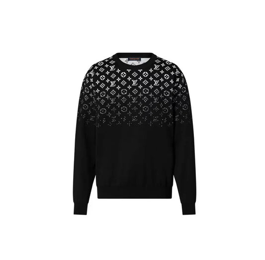 Lv Monogram Gradient Cotton Crewneck